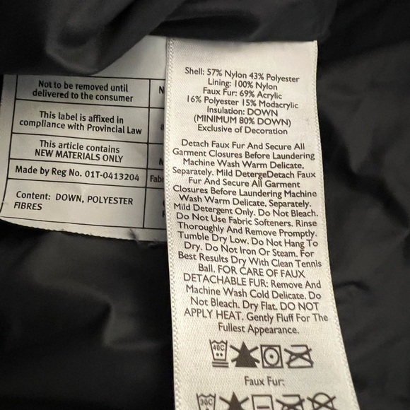 Eddie Bauer Women’s Gray -Blue Quilted Down Vest with Faux Fur Trim - Picture 4 of 4